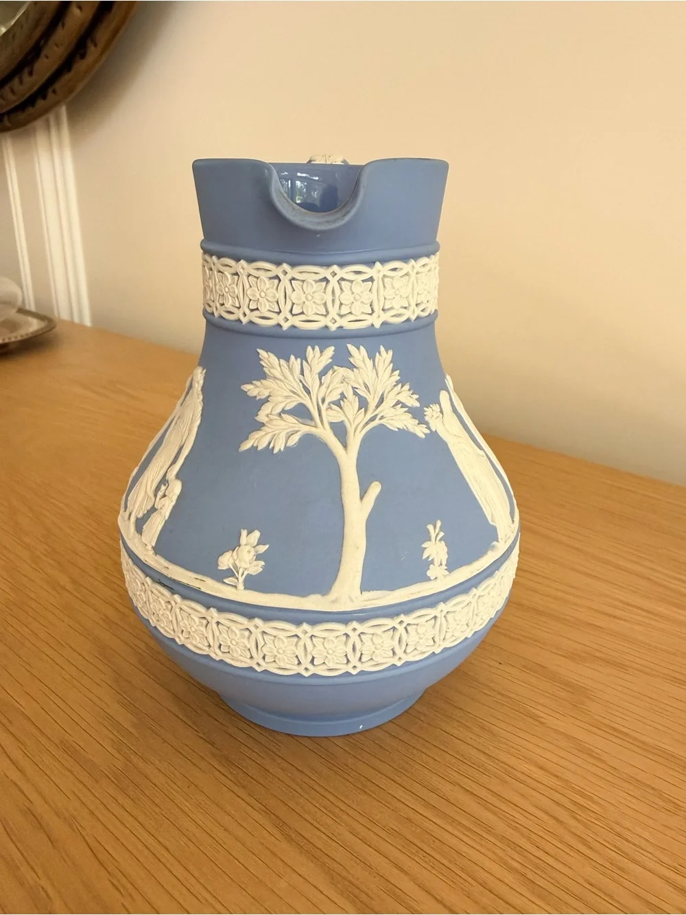 Wedgwood Blue Jasperware Pitcher